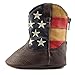 Durango Unisex-Baby DBT0152 Western Boot, Brown/Union Flag, 12.M M US Infant