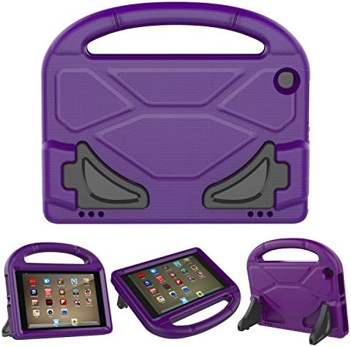 Amazon Fire HD 8 Kids Case 2016&amp;2017-Roasan Light Weight Shockproof Handle Friendly Stand All-New Fire HD 8 Display Tablet (6th 2016/7th 2017) (Kindle Fire HD 8, Purple)