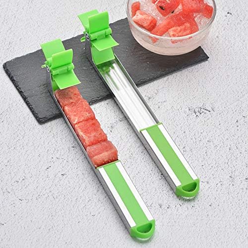 Windmill Watermelon Slicer Cutter Tongs Corer Fruit Melon Stainless Steel Tools NEW Watermelon Cut Refreshing Watermelon Cubes (2 pack)