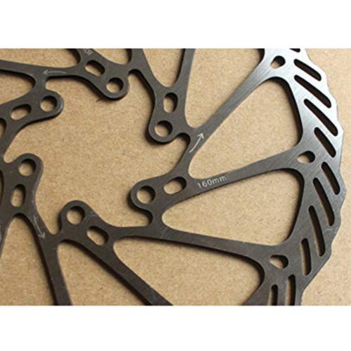 Amyove 160mm Bicycle Stainless Steel 6-Hole Disk Rotor Brake Pad