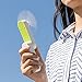 GREENIC Handheld Fan, Rechargeable Personal Fan for Home, Office and Travel, 2 Speeds Pocket Fan Green