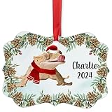 Cream Crested Gecko Christmas Ornament 2024
