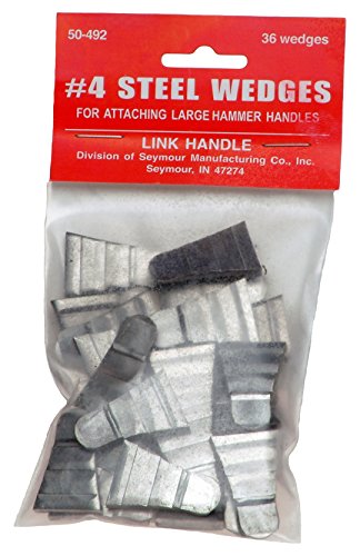 Link Handles 64148 Corrugated Steel Wedges for Axes, No. 18, 1-1/4" Width x 1-3/16" Height (Pack of 12)
