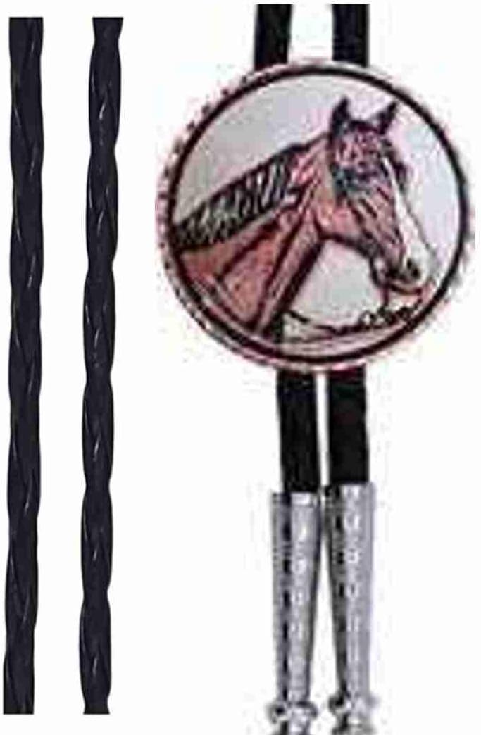 Wild MUSTANG Horses Western Native Copper Bolo Ties handmade, silver plated and diamond cut