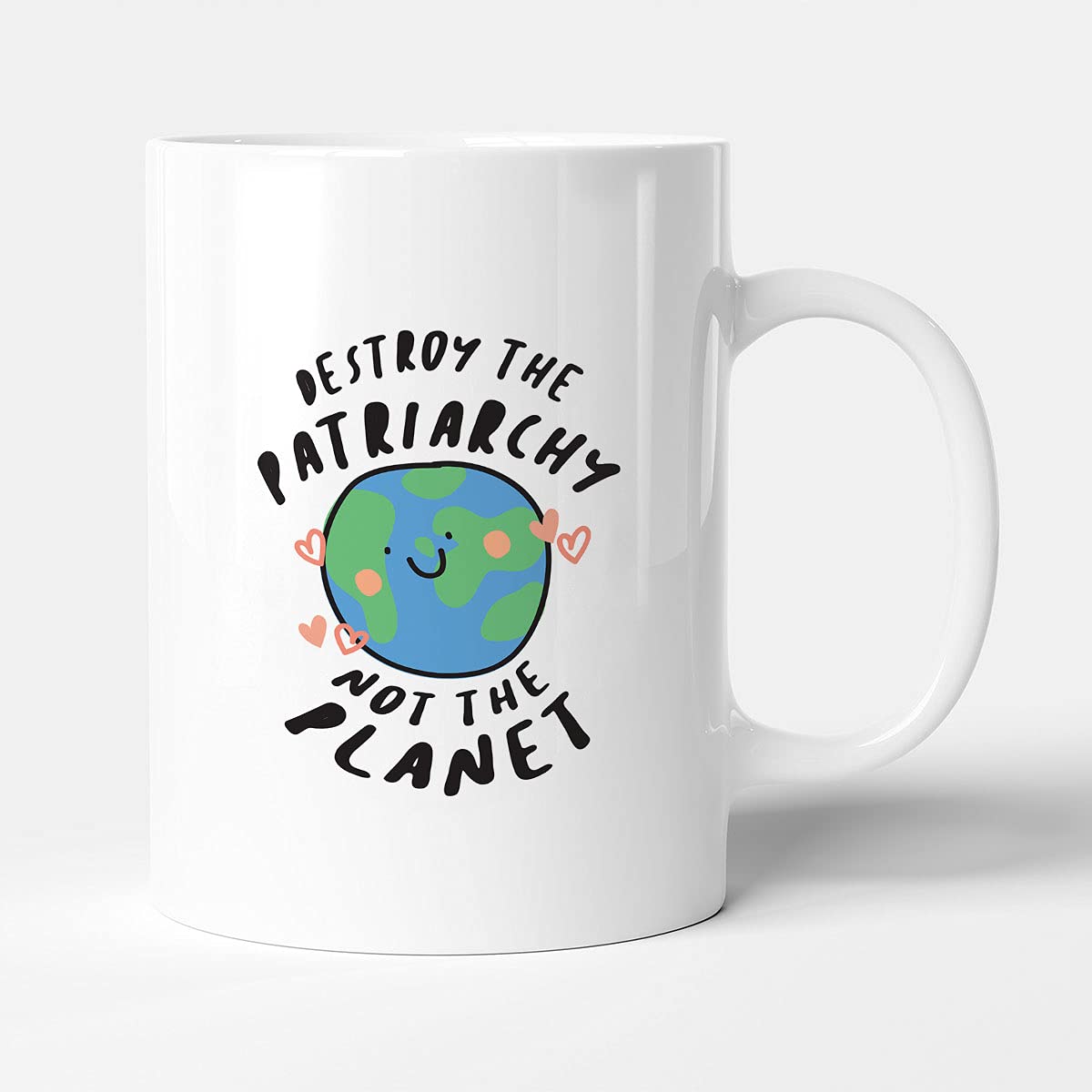 Victorian Printing Co - Destroy The Patriarchy, Not The Planet - Funny Gift Mug, Ceramic, 11fl.oz.