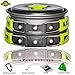 2017 BEST CAMPING COOKWARE MESS KIT plus 4 Free Bonuses - Portable & lightweight camp nonstick pots and pans set. Perfect for hiking & backpacking. All you need for outdoors cook here in one set