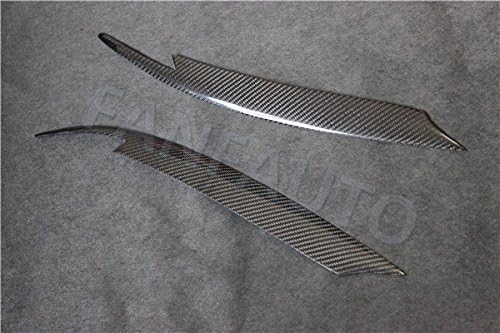 FANFAUTO Carbon Fiber Headlight Cover Eyebrows Eyelids for Subaru Impreza WRX STi X 10th 2008-2011