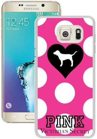 Hot Sale Samsung Galaxy S6 Edge+ Case,Victorias Secret Pink Dog White Samsung Galaxy S6 Edge Plus Screen Phone Case Unique and Fashion Design