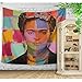 IcosaMro Frida Kahlo Tapestry, Art Wall Decor for Bedroom- Women Artist Hippie Wall Hanging for Home Living Room College Dorm