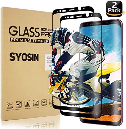 [2 Pack] Galaxy S9 Plus Screen Protector Galaxy S9 Plus Screen Tempered Glass HD Clear Protective Film,Only lify Tempered Glass 3D Arc Face, 9H Hardness, [Case Friendly] for Samsung Galaxy S9 Plus