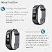 Willful Fitness Tracker, Heart Rate Monitor Activity Tracker Pedometer with Step Counter Sleep Monitor 14 Sports Tracking,Color Screen IP68 Waterproof,Fitness Watch for Men Women Kids (Black/Gray)