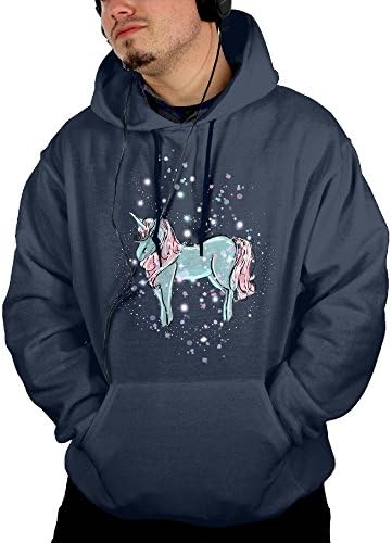 Wqaip Kerg Pullover With Pocket For Men Sweatshirts Beautiful Unicorn Hoodie dowdy