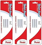 Pentel 3 X Twist-Erase Refill Erasers, Qty 1, Pkg