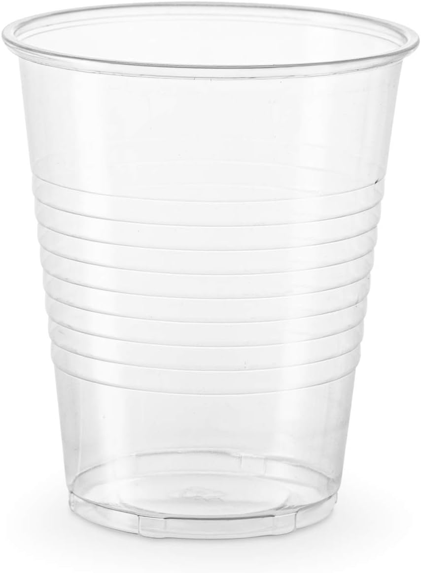 [240 Pack - 12 oz.] Clear Disposable Plastic Cups - Cold Party Drinking Cups: Kitchen & Dining