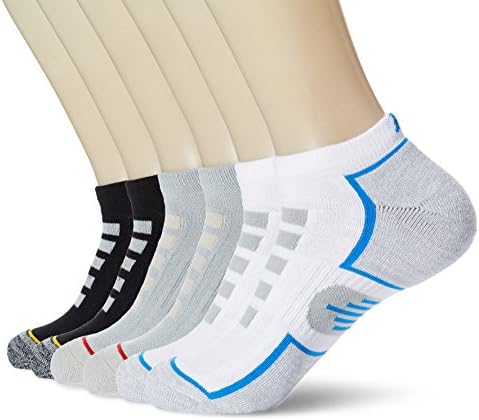 Kold Feet Men's Sports 6-Pack Athletic Low Cut Cushioned Comfort fit Sock