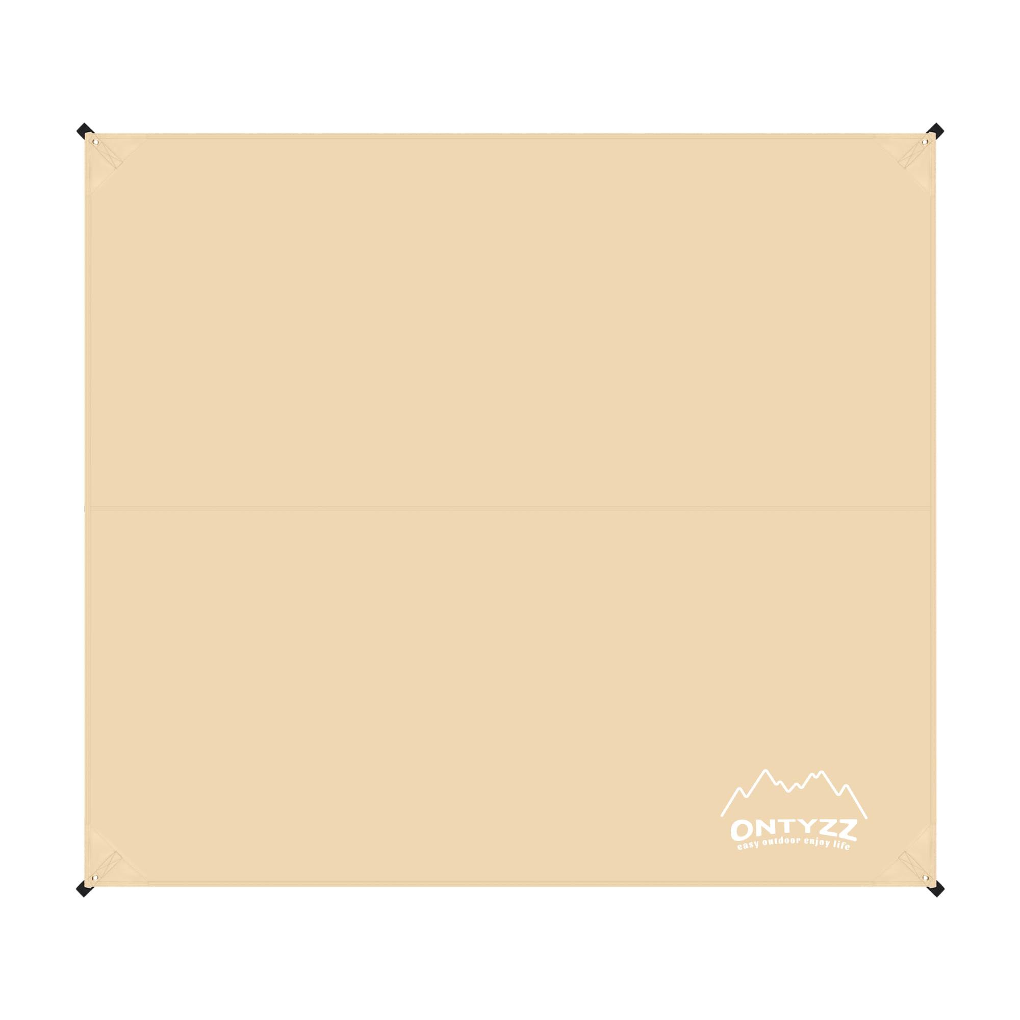 Camping Tarp Waterproof Ultralight Tent Footprint Mutifunctional Groundsheet Mat Tent Tarp Outdoor Awning Canopy for Yard Traveling Beach Picnic Rectangle Tarpaulin Shelter 2.3 * 2.6M