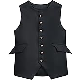 16th Century Colonial Costume Boy's Vest Revolutionary War Costume Waistcoat