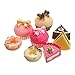 Gracefulvara 8PCS Bakery Shop Kitchen Food Cake Donuts Cupcake for 1/12 Miniature Dollhouse
