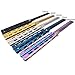 ZRAMO Professional TH602 Unique Folding Comb Blade Square Hole Handle Practice Training Knives Tool for Beginner (rainbow comb)