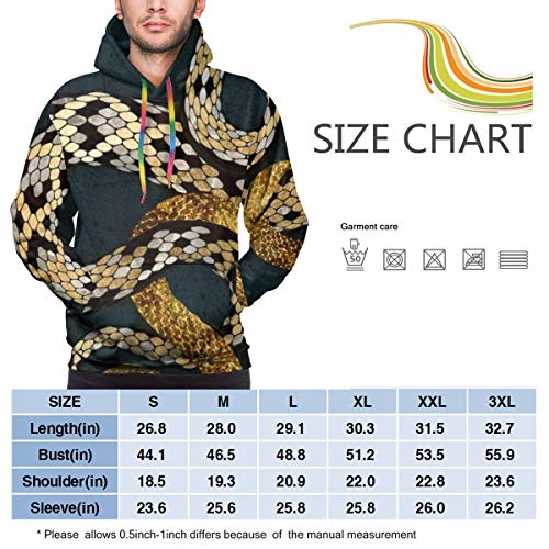 51YMMG zz5L Sudadera con Capucha para Hombre Sudadera con Capucha de Serpiente Dorada Sudadera con Capucha Informal para Hombre… Sudadera con Capucha para Hombre Sudadera con Capucha de Serpiente Dorada Sudadera con Capucha Informal para Hombre… - Imagen 5
