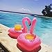 12 Pack Inflatable Flamingo Pool Float Drink Holder Pool Floats Toy for Flamingo Party Supplies, Kids Bath Toys