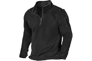 H HYFOL Men's USA Flag Graphic Pocket Pullover American Patriotic 1/4 Zip Stand Collar Long Sleeve Sweatshirts