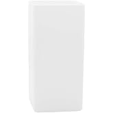 Royal Imports Flower Vase Acrylic Tall Rectangle - Decorative Centerpiece for Home or Wedding - Non Breakable Plastic, 5" X10 - White