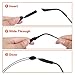 YALEX Eyeglasses Strap Adjustable Eyewear Lanyard Sports Eyeglasses Anti - Slip Hooks Anti （Black）