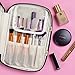 Ellis James Designs Makeup Brush Bag Case Organizer in Black – Professional Designer Make Up Travel Handbag for Make Up Brushes – Stylish & Compact Carrying Holder Storage Handbag Pouch