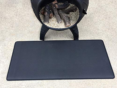 The Blue Rooster Flexible Fire Resistant 18" X 36" Rectangular Hearth Pad
