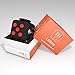 LEDeng Fidget Toys Cube Relieves Stress and Anxiety Attention Toy for Work, Class, Home (Black Red)