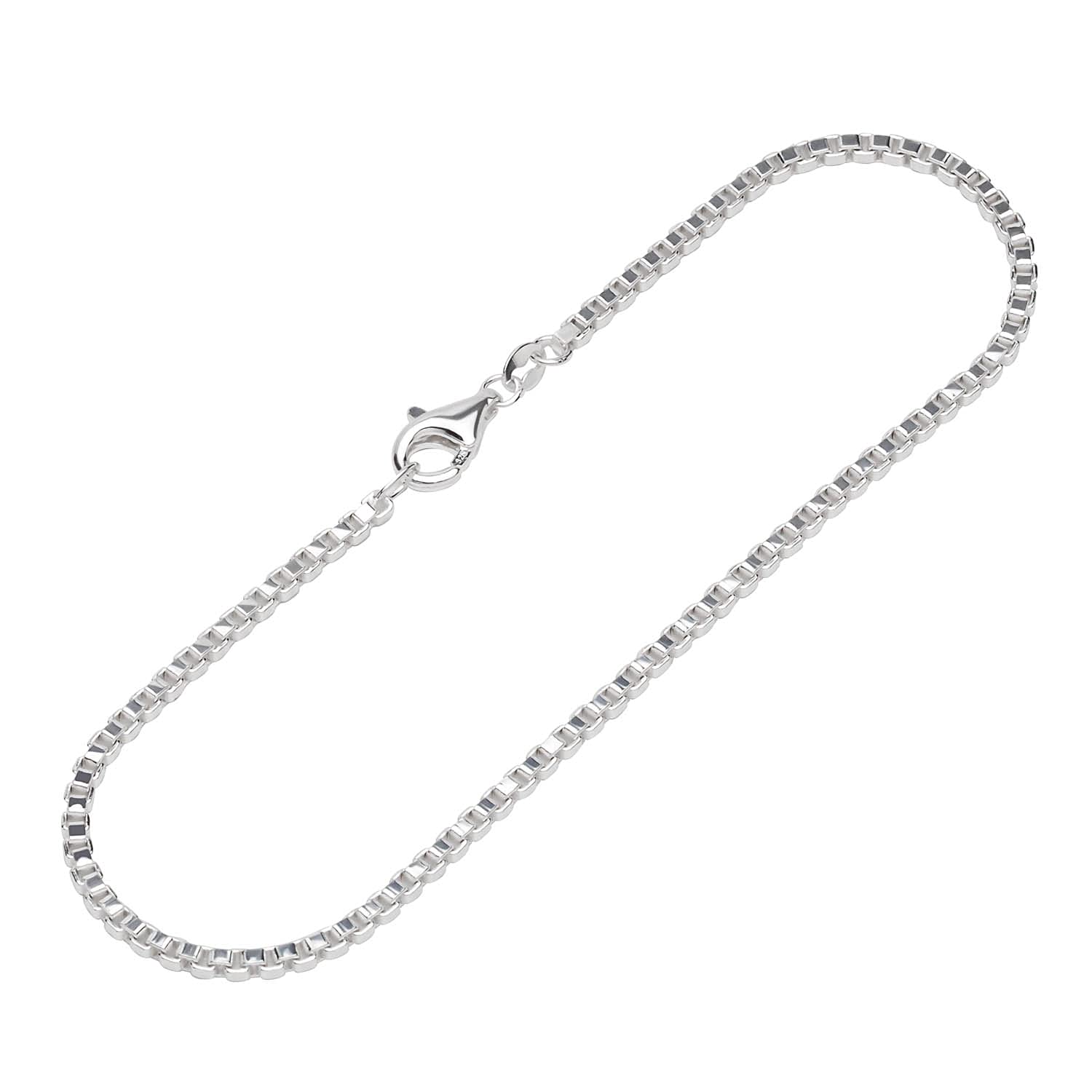 NKlaus bracelet 925 Sterling Silver 19cm Venetian chain round ladies design bracelet 12486