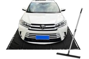 Szblnsm Garage Floor Mat (7'9 "x 18"), PVC Containment Mat, Anti Slip Garage Floor Pad - Provides Heavy-Duty Waterproof Protection for Cars, Preventing Rain,Snow and Mud