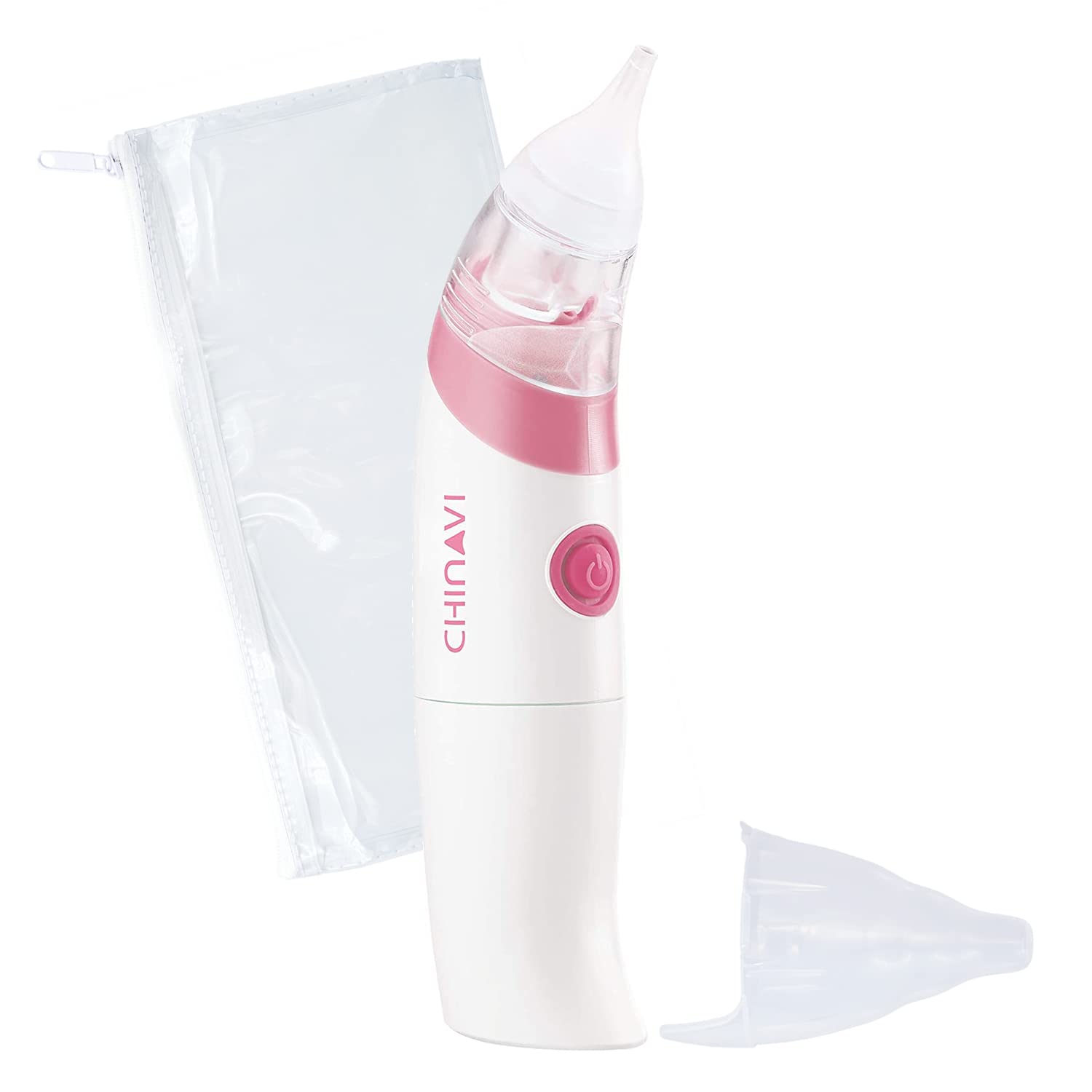 ちゃいなび 電動鼻水吸引器 ハナクリア鼻吸い器 0か月から 医療機器認証取得 AHC-100 ピンク商品画像