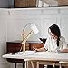 tomons DL1005US-W Led Desk Lamp Wooden Multi-Angle Swing Arm Designer Table Office, White