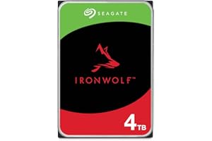 Seagate IronWolf 4TB NAS Internal Hard Drive HDD – CMR 3.5 Inch SATA 6Gb/s 5900 RPM 64MB Cache for RAID Network Attached Stor