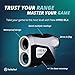 TecTecTec VPRODLX Waterproof Laser Golf Range Finder - White