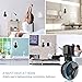 Frienda Outlet Wall Mount Hanger Holder Stand for Dot 3rd Generation Smart Home Voice Assistants, No Messy Wires or Screws-Compact Bracket Case Plug in Bedroom, Kitchen, Bathroom (Black)