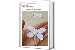 Pattern crochet dragonfly (Modern Irish Crochet Lace Pattern)