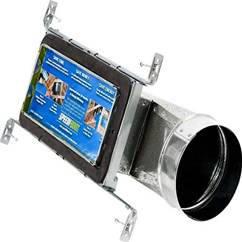 Speedi-Boot SBH-484 EB 4-Inch Width by 8-Inch Length to 4-Inch Diameter Torpedo End Register Vent Bo - //coolthings.us