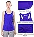 Fastorm Running Tank Tops for Women Active Racerback Dry Fit Tank Top Cerulean Blue-L