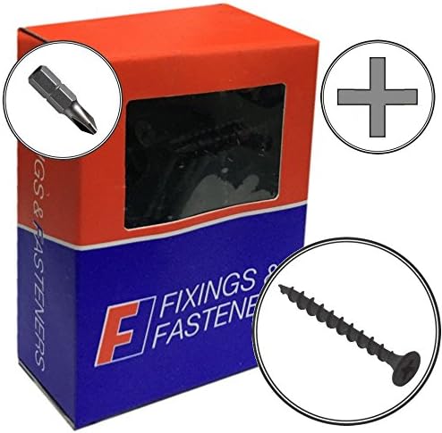 Forgefix DWS32BP Phillips Bugle Head Drywall Screw - Black Phosphate