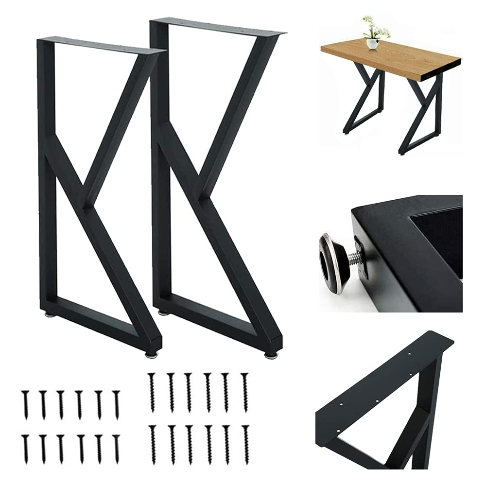 Buy 28" Table Legs Desk Legs Industrial Dining Table K Shape Cast Iron