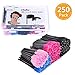Eye Lash Brushes, Ohuhu 250 Pcs Disposable Mascara Makeup Eyebrow Eyelash Wands Brush Applicator with Storage Box for Girls Women Gifts
