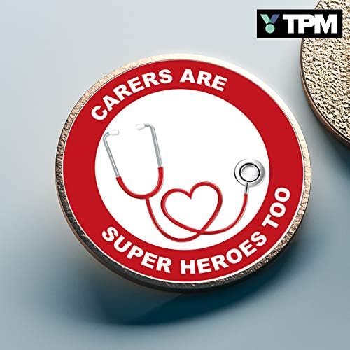 CARERS BADGE - KEY WORKERS NURSE DOCTOR AMBULANCE MEDIC PARAMEDIC LAPEL PIN