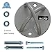 AbraFit® Wall/Ceiling Mount for Suspension Straps Crossfit Olympic Rings, Body Weight Strength Training Systems, Yoga Swings Hammocks, Boxing Equipment, Battle Ropes (Grey)