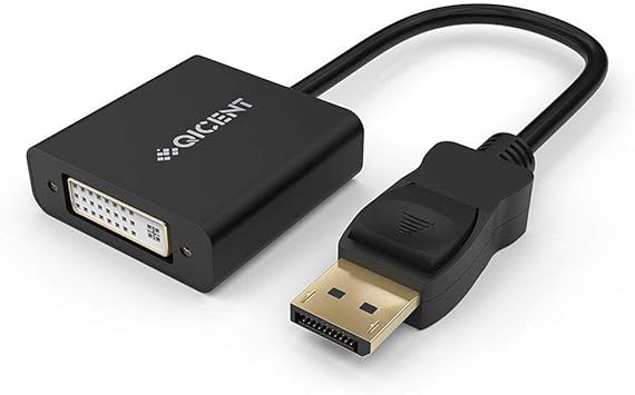 Amazon Displayport Dvi D 変換 アダプター Displayportメス Dviオスに単方向伝送 液晶hkc T7000 Aoc I2379v Wsなどのdisplayと対応するアダプター Qicent Dvi Hdmiアダプタ 通販