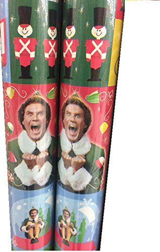 Will Ferrell ~ ELF ~ Christmas Gift Wrap ~ 40 Sq Ft