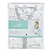 aden + anais Essentials Classic Sleeping Bag, 100% Cotton Muslin, Wearable Baby Blanket, Dove, Stars, Medium, 6-12 Months