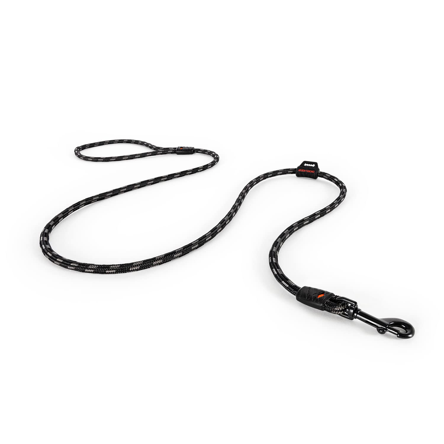 EZYDOG Summit LITE Dog Lead | Training Lead, Small Dogs, Medium Dogs, Large Dogs, Sturdy Dog Lead, 6mm Thickness, Strong Climbing Rope, 1.2M Lead (Black)
